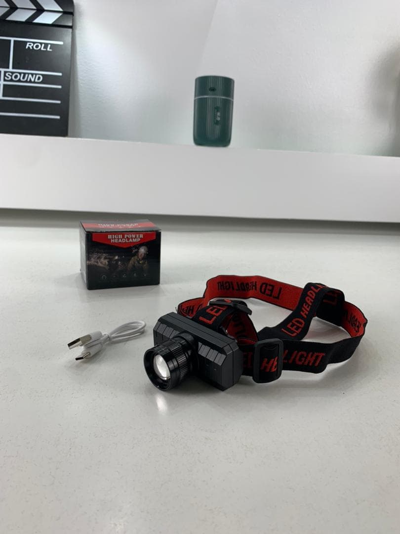 Lampe Frontale 3 Modes Rechargeable – مصباح تخييم عالي السطوع - Camping et Randonnée - صورة حقيقية 7