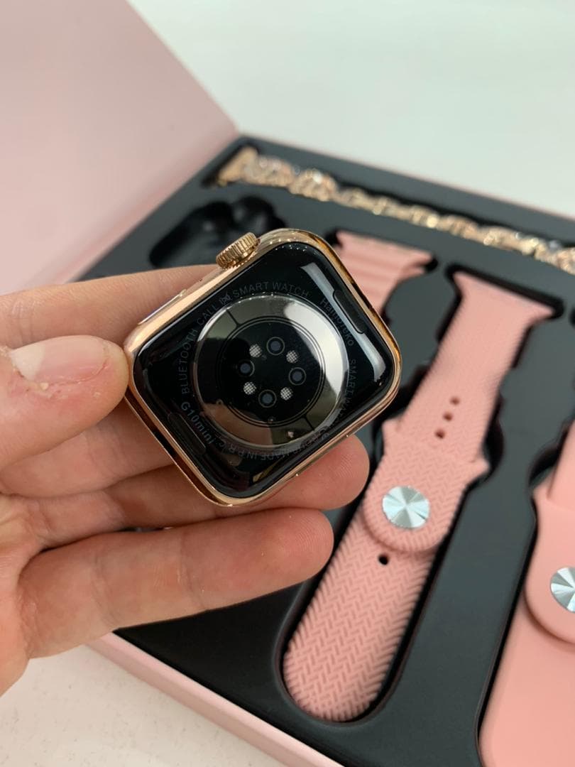Haino Teko Germany G10 Mini Amoled Display 4 paires de bracelets – ساعة ذكية للنساء - Électronique - صورة حقيقية 9