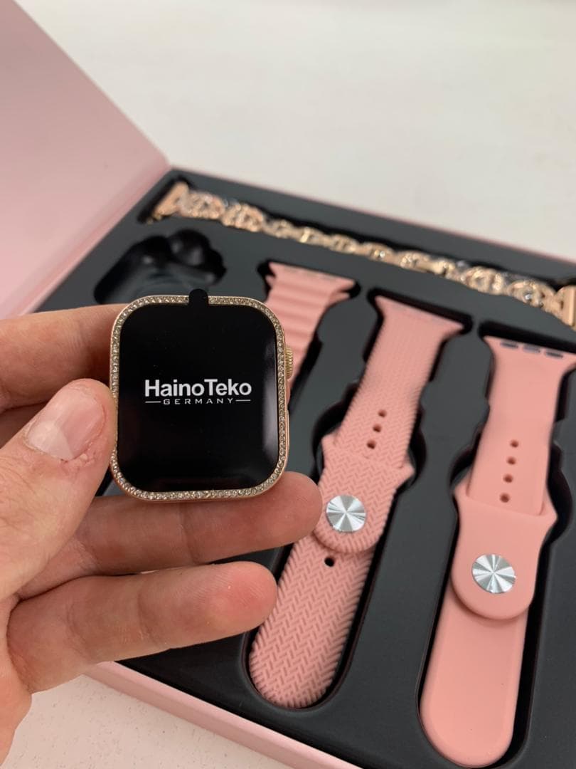 Haino Teko Germany G10 Mini Amoled Display 4 paires de bracelets – ساعة ذكية للنساء - Électronique - صورة حقيقية 10