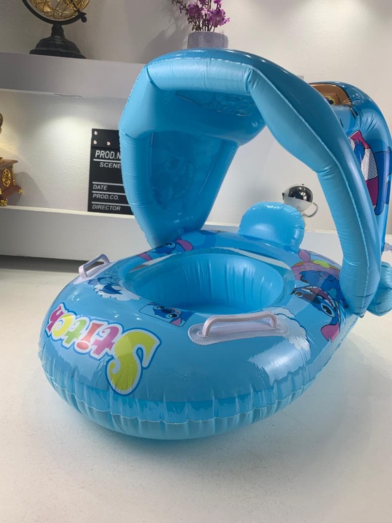Bouée de natation gonflable pour bébé avec toit – عوامة أطفال مع مظلة - Vacance & Loisir - صورة حقيقية 7