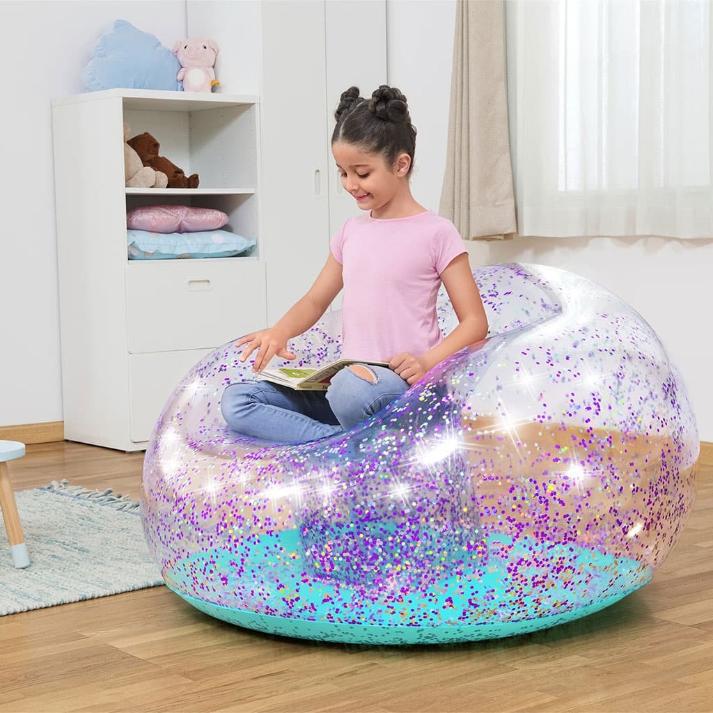 Fauteuil Gonflable Géant Glitter Dream114x112x66 cm Bestway 75115 – أريكة قابلة للنفخ - Vacance & Loisir - صورة 5