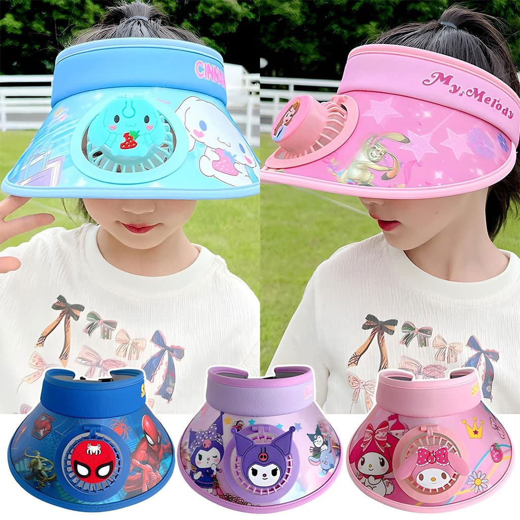 Chapeau d’été pour Enfants avec Ventilateur – قبعة واقية من الشمس مع مروحة - Vacance & Loisir - صورة 1