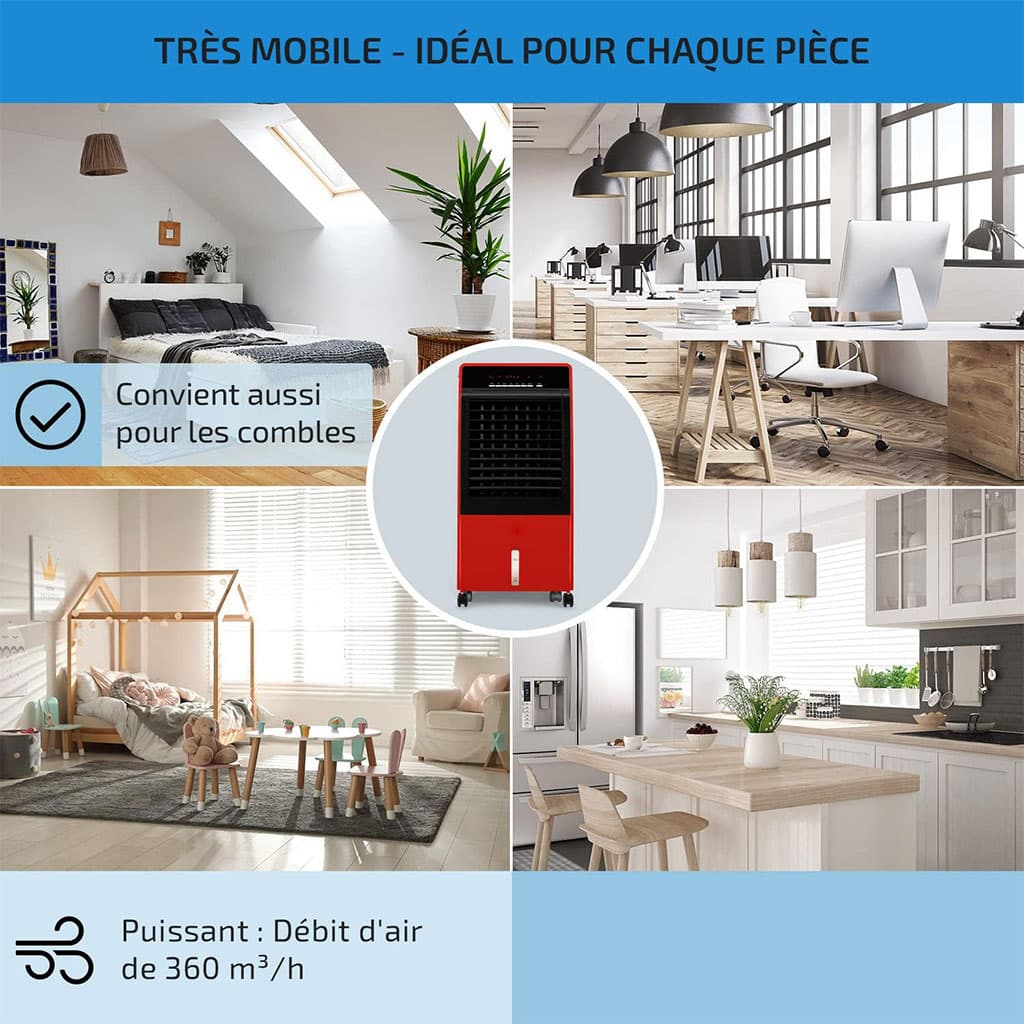 Refroidisseur d’Air Portable 4 en 1 Réservoir 8L – مبرد متنقل - Électronique - صورة 5