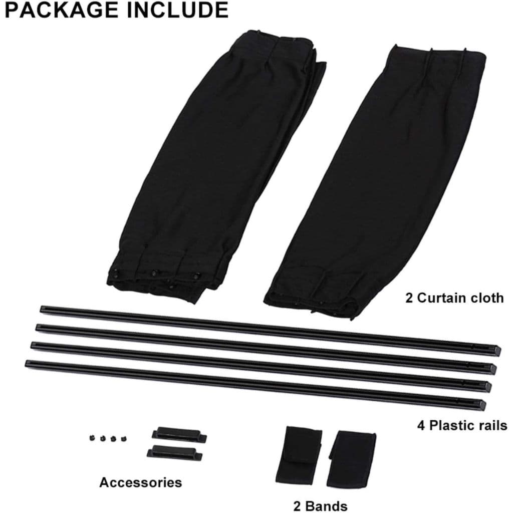 PACK 4 Pcs Rideau glissé de fenêtre Protection UV pour Voiture – ستار نوافذ جانبية في السيارة 4 قطع - Accessoires Auto/Moto - صورة 3