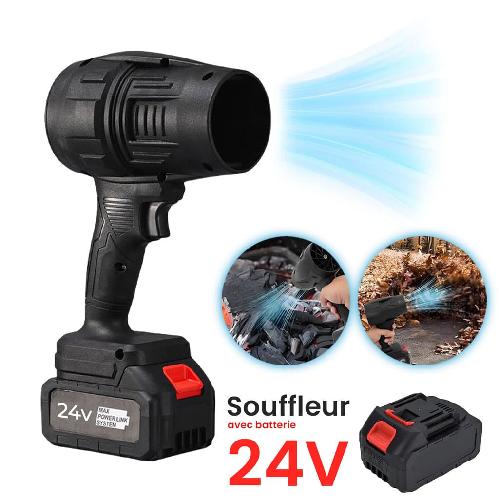 Souffleur à Jet Turbo Portable avec Batterie Lithium 24V- نافخ هواء جد قوي - Accessoires Auto/Moto - صورة 1