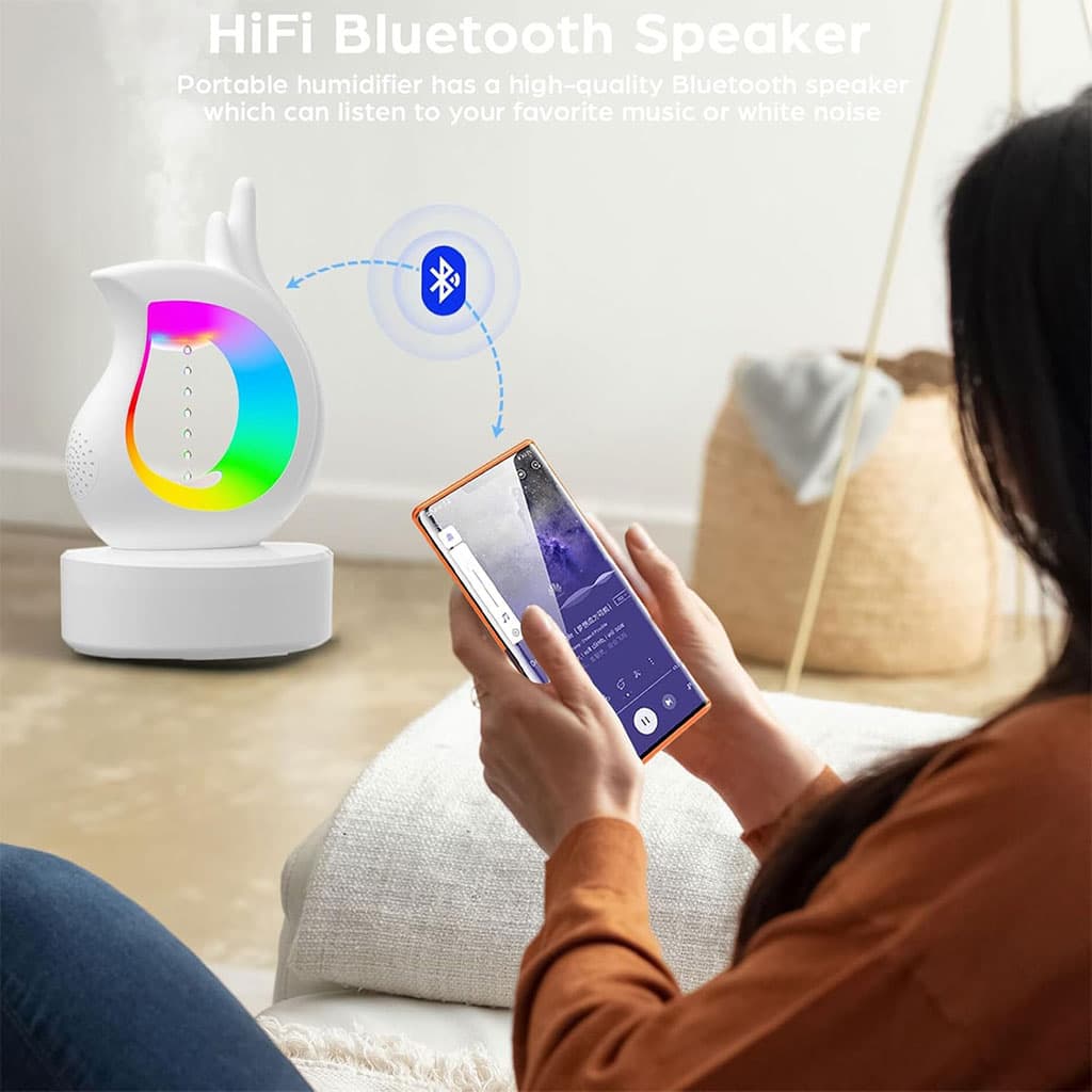 Humidificateur antigravité et haut-parleur Bluetooth RGB en forme de goutte d’eau – معطر جو ومكبر صوت - Électronique - صورة 4