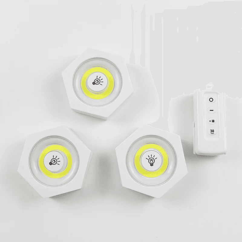 Kit de 3 lampes Led Hexagone sans fil avec télécommande - Électronique - صورة 3