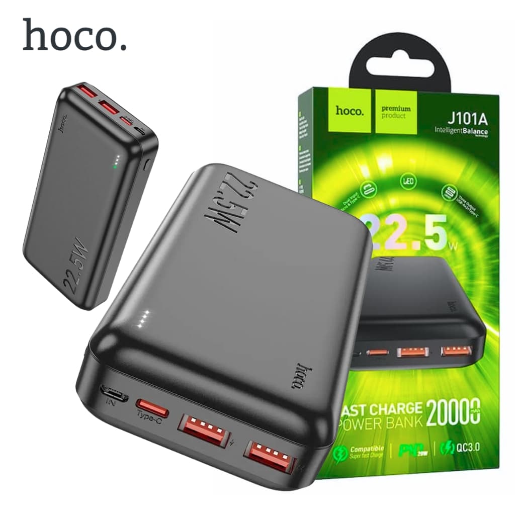 Hoco Power Bank Fast Charge Qc 3.0 20000mAh – J101A - Électronique - صورة 1