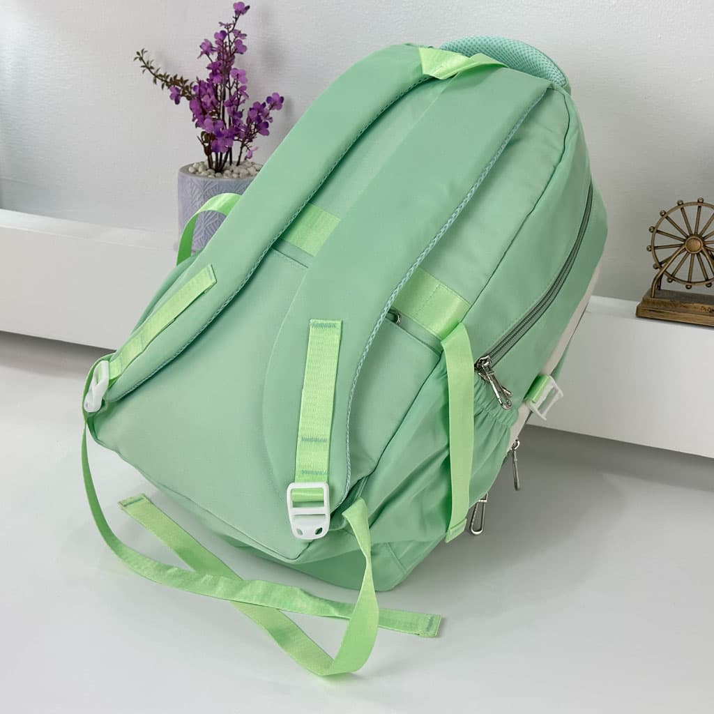 Sac à Dos Scolaire pour Enfants Style Kawaii BoShiKai Vert – حقيبة ظهر مدرسية للأطفال أخضر - Sac à dos et Mode - صورة 3