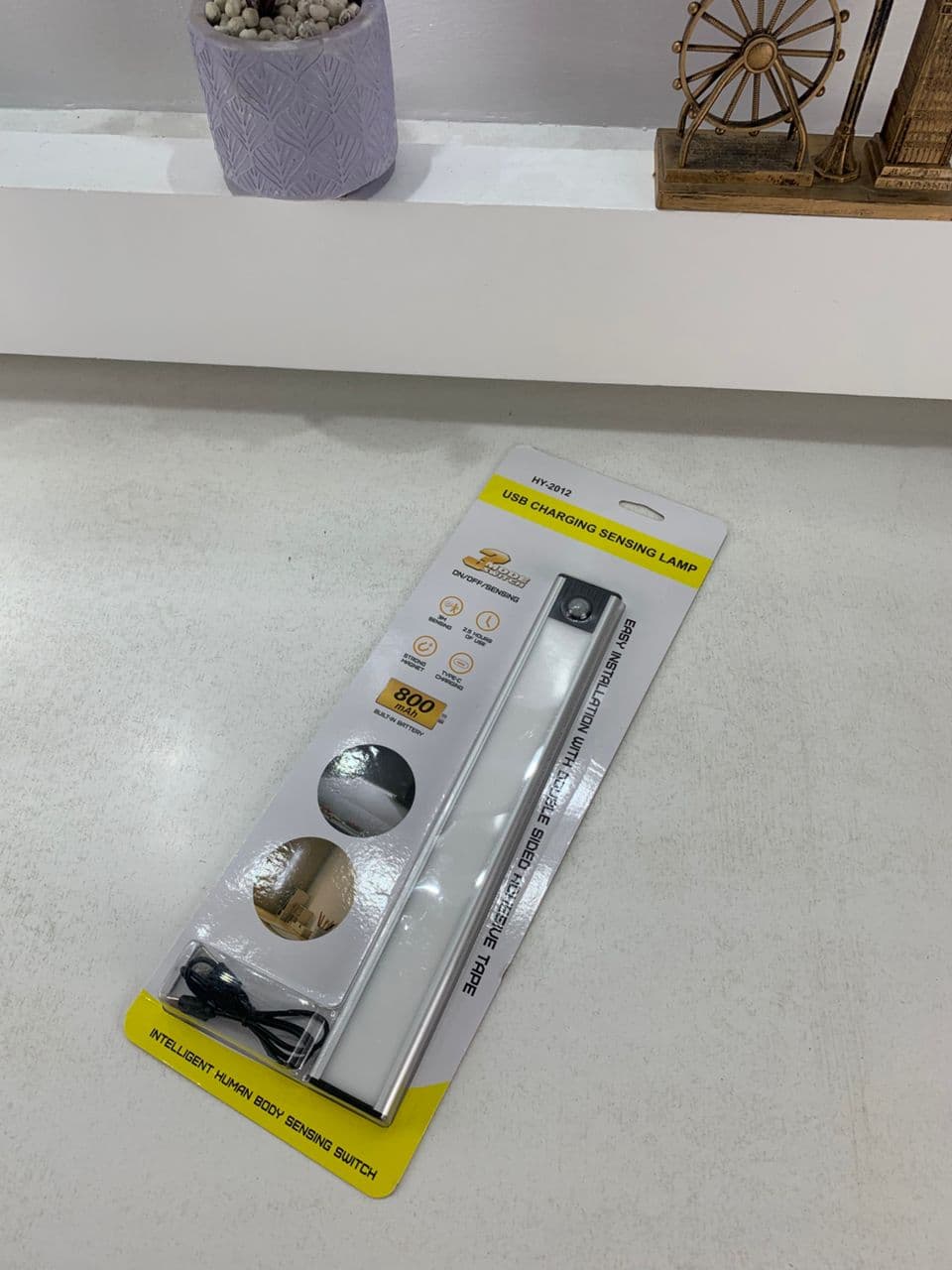 Lampe LED Rechargeable avec Détecteur De Mouvement Intérieur 3 Modes HY-2012 – مصباح مناطق ضيقة بعدة أوضاع - Maison - صورة حقيقية 8