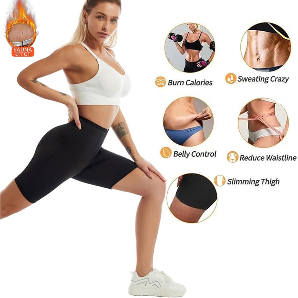 Leggings Sauna d’entraînement Taille Haute pour Femmes – شورت تعرق للنساء - Sport - صورة 4