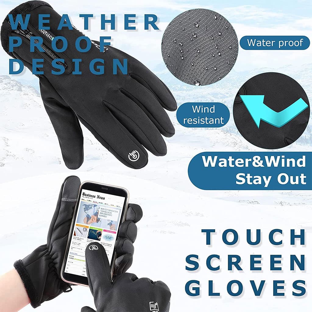 Pack Cagoule d’hiver Excefore avec gants thermiques pour écran tactile – طقم قناع وجه مع قفازات شتوية - Maison - صورة 4