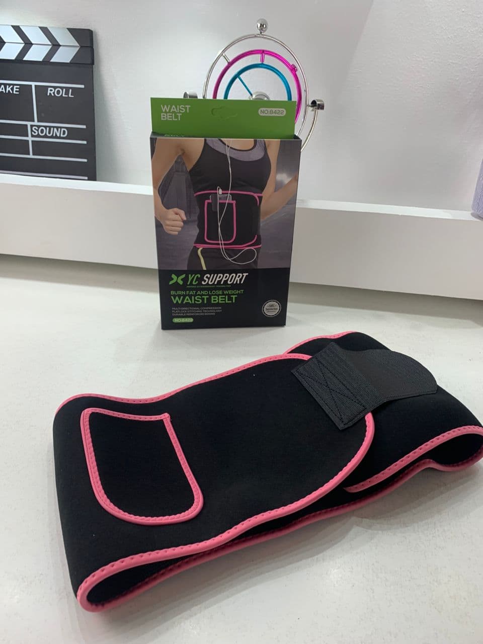 Ceinture Amincissante pour Femmes avec Poche pour Téléphone – حزام تنحيف للنساء - Sport - صورة حقيقية 7