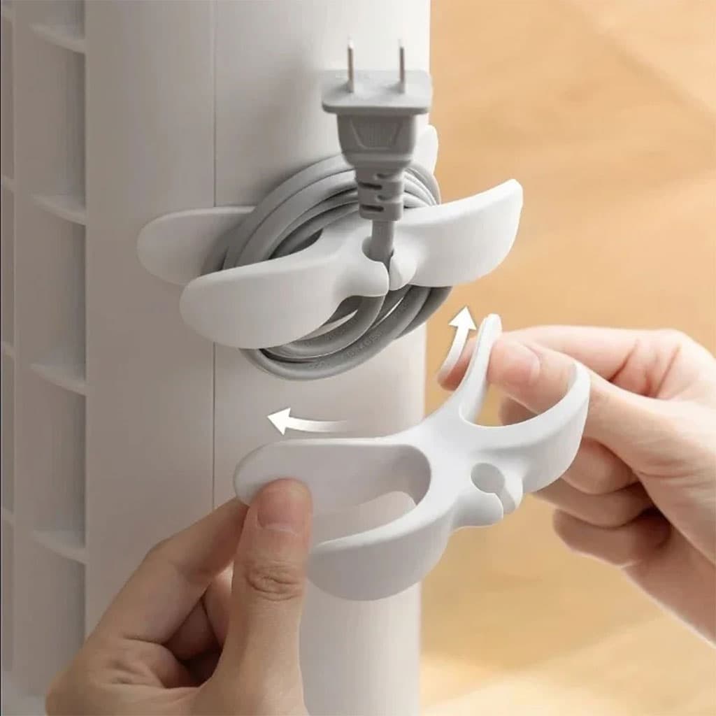 Support Enrouleur de Câble 6Pcs Facile à Installer – مثبت ومنظم كابلات - Divers - صورة 5