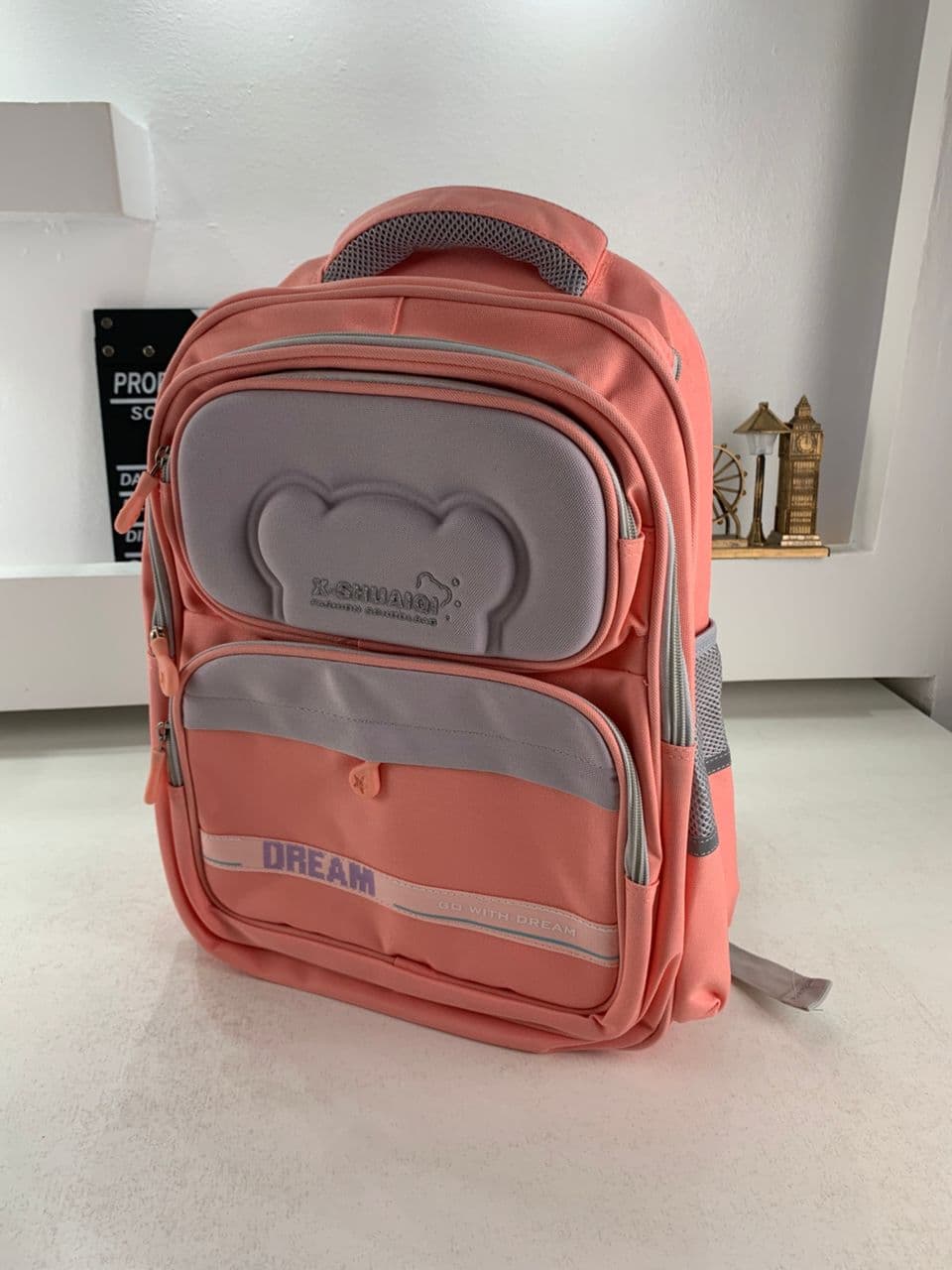 Sac à Dos Scolaire Orthopédique pour Enfants X-SHUAIQI Rose – محفظة مدرسية للأطفال وردي - Sac à dos et Mode - صورة حقيقية 4