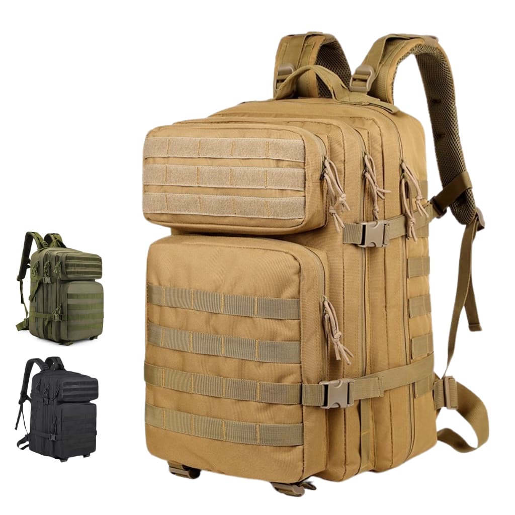 Sac à dos tactique 50L imperméable pour Randonnée , voyage, alpinisme, + Matelas pliable Cadeau - Camping et Randonnée - صورة 2