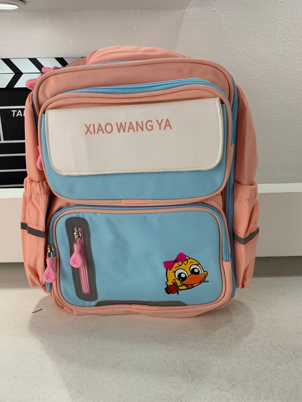 Sac à Dos Scolaire Orthopédique pour Enfants Xiao Wang Ya Rose- محفظة مدرسية للأطفال وردي - Sac à dos et Mode - صورة حقيقية 4