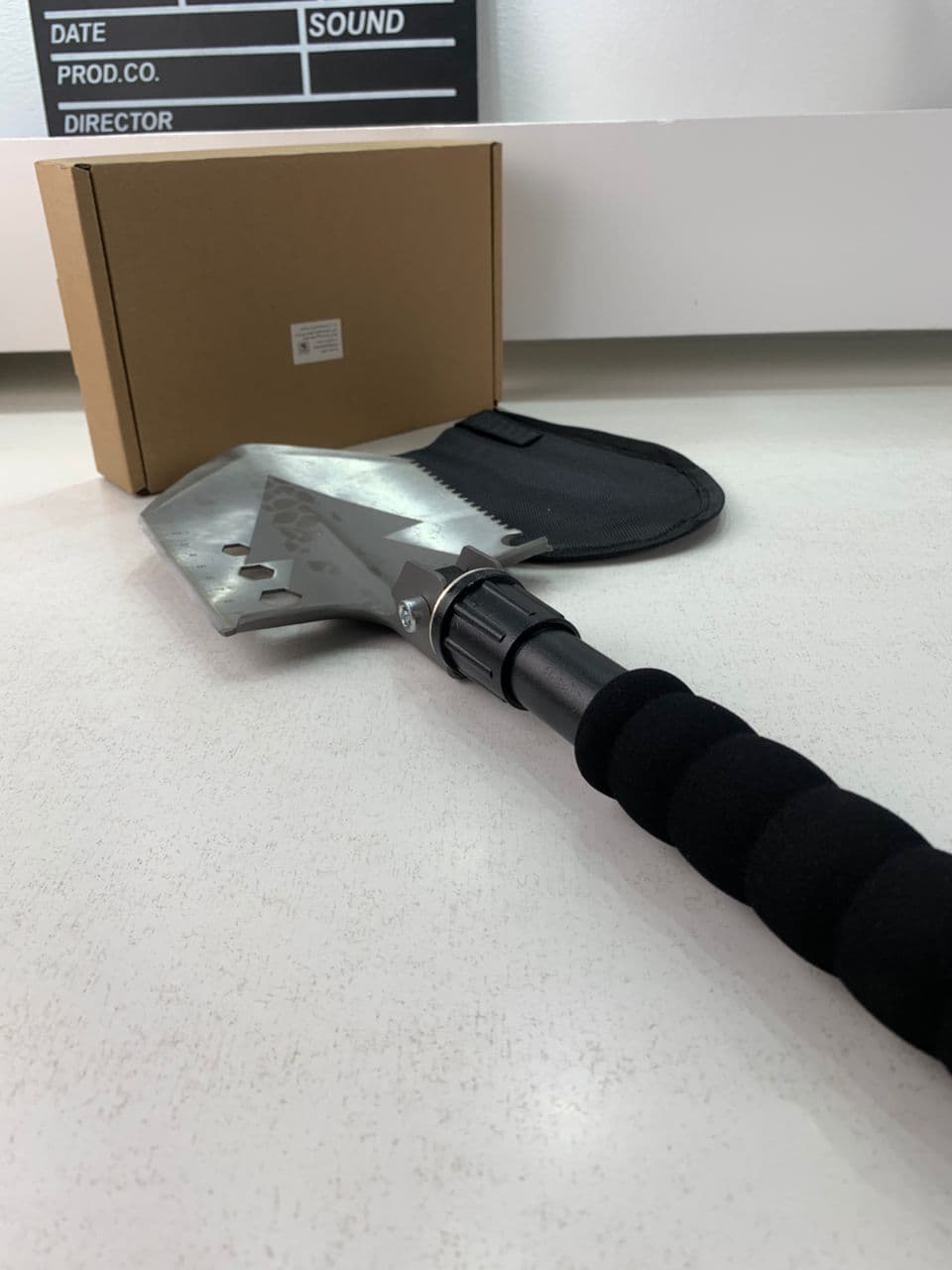 Pelle en acier à haute teneur en carbone avec 3 Combinaisons de Longueur et outil de mesure – مجرفة متعددة الإستعمالات - Outillage et Bricolage - صورة حقيقية 12