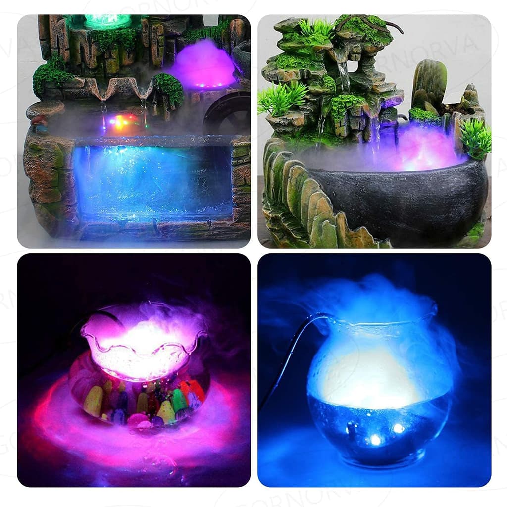 Brumisateur sous-marin Ultrasonique pour Fontaines avec 12LED – جهاز تشكيل الضباب - Maison - صورة 3