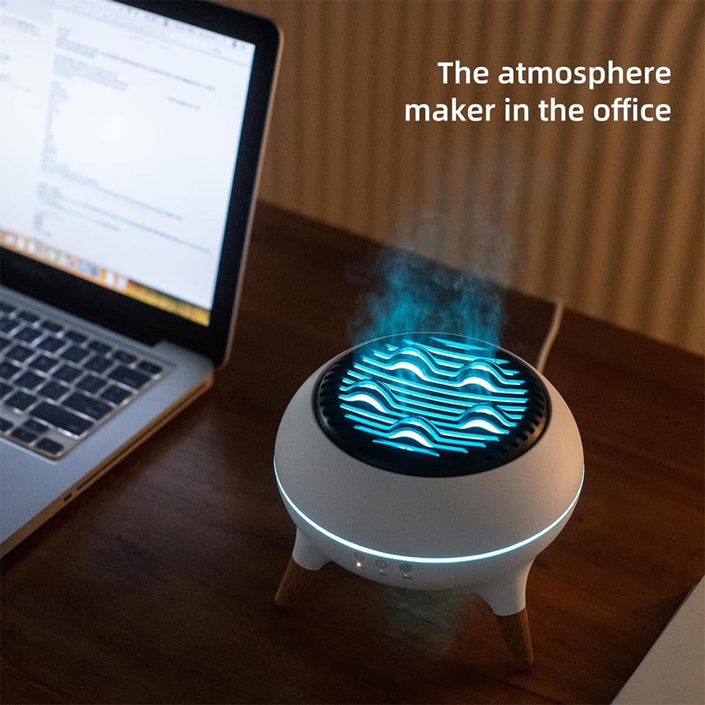 Diffuseur d’huiles essentielles ultrasonique 350 ml avec télécommande et lumières – جهاز تعطير الجو - Électronique - صورة 3