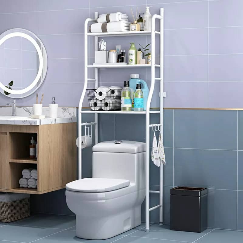 support de rangement en acier inoxydable pour salle de bain WC - Maison - صورة 1