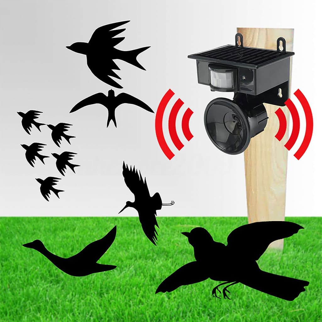 Répulsif solaire sonique pour animaux et oiseaux avec détecteur de mouvement – جهاز طارد للحيونات والطيور - Outillage et Bricolage - صورة 6