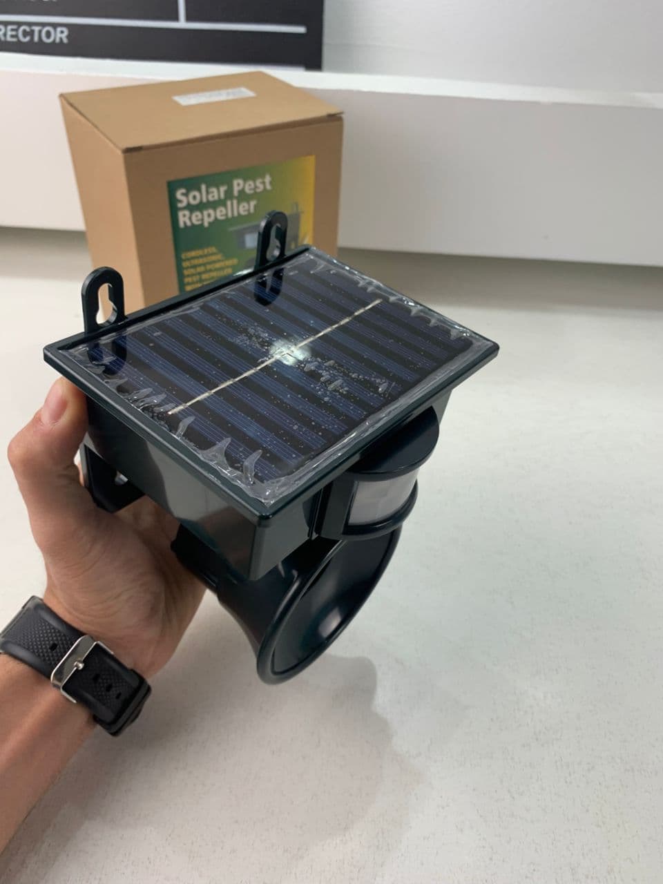 Répulsif solaire sonique pour animaux et oiseaux avec détecteur de mouvement – جهاز طارد للحيونات والطيور - Outillage et Bricolage - صورة حقيقية 9