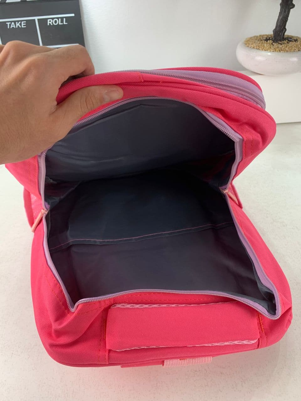 Sac à Dos Enfant Space Design Ludique Multi-Poches Rose – حقيبة مدرسية للأطفال لون وردي - Sac à dos et Mode - صورة حقيقية 6