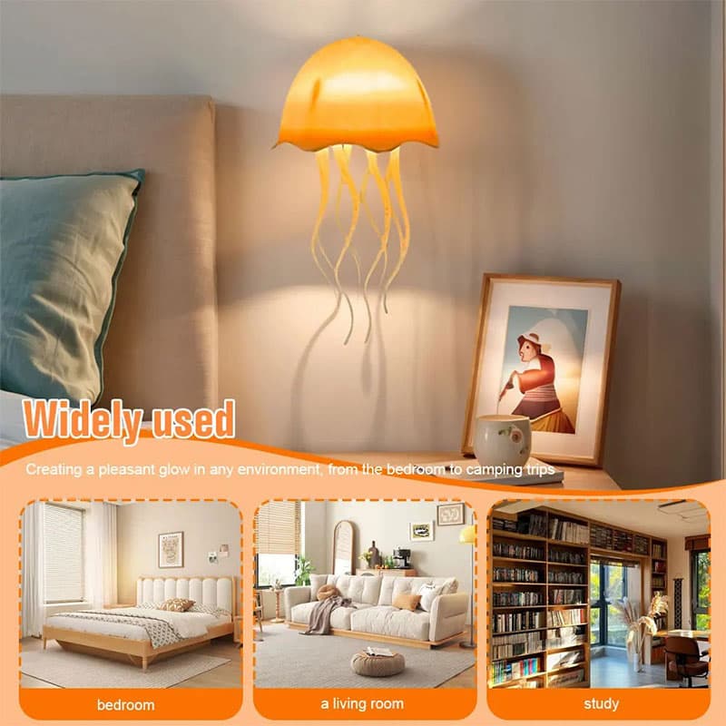 Lampe méduse RVB rechargeable avec capteur tactile et pieds dansants – مصباح ديكور على شكل قنديل - Décoration - صورة 5