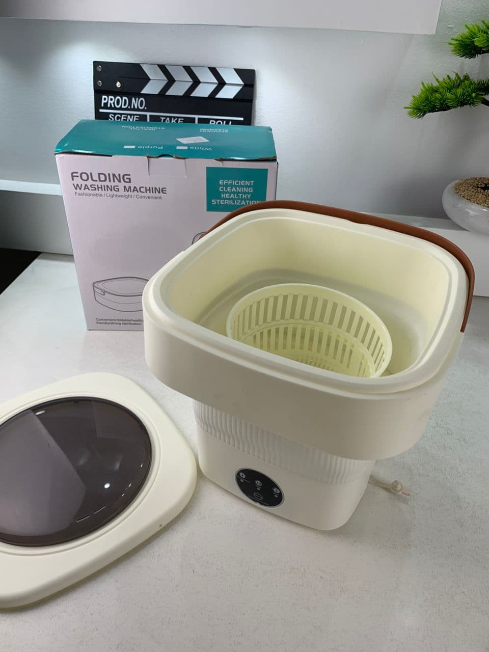 Mini Machine à Laver Pliable et Portable 3 Modes avec Fonction Déshydratation – غسالة ملابس محمولة - Maison - صورة حقيقية 10