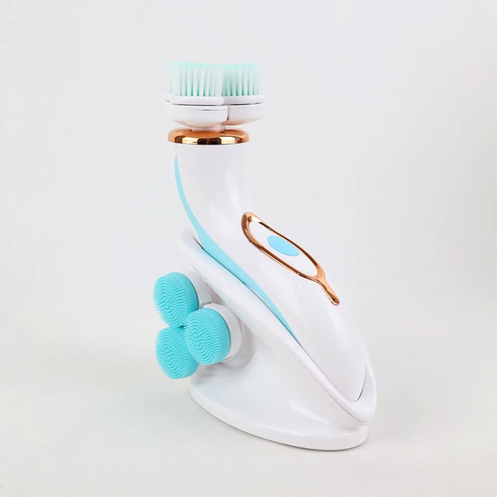 Brosse Nettoyante Électrique Cnaier AE-8788 3 Têtes Rotatives Recharge USB – جهاز تنظيف البشرة بعمق - Soins et Beauté - صورة 5
