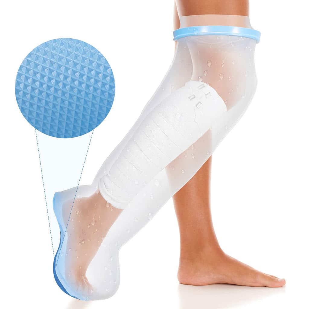 Housse de plâtre imperméable pour la douche, protection pour jambe adulte – غطاء عازل للمياه للرجل المكسورة كاملة - Divers - صورة 1