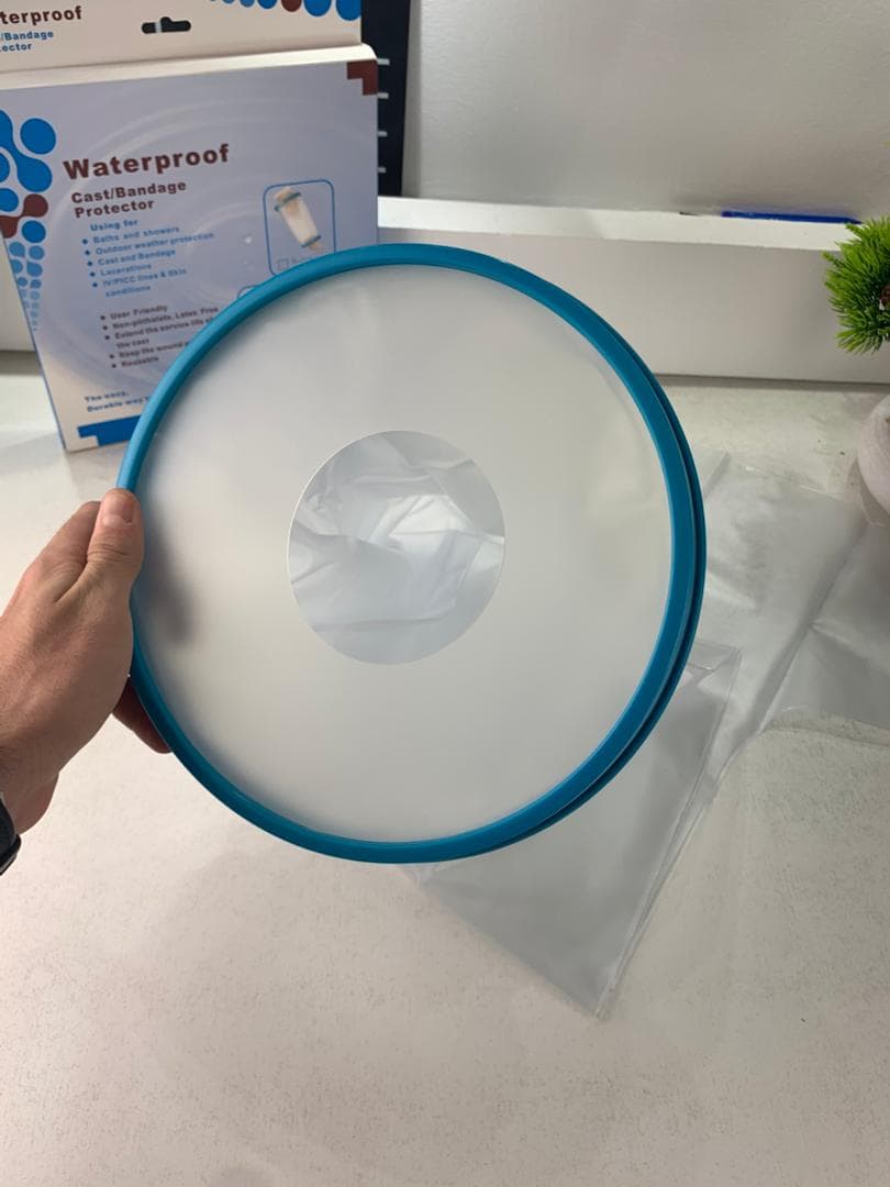 Housse de plâtre imperméable pour la douche, protection pour jambe adulte – غطاء عازل للمياه للرجل المكسورة كاملة - Divers - صورة حقيقية 9