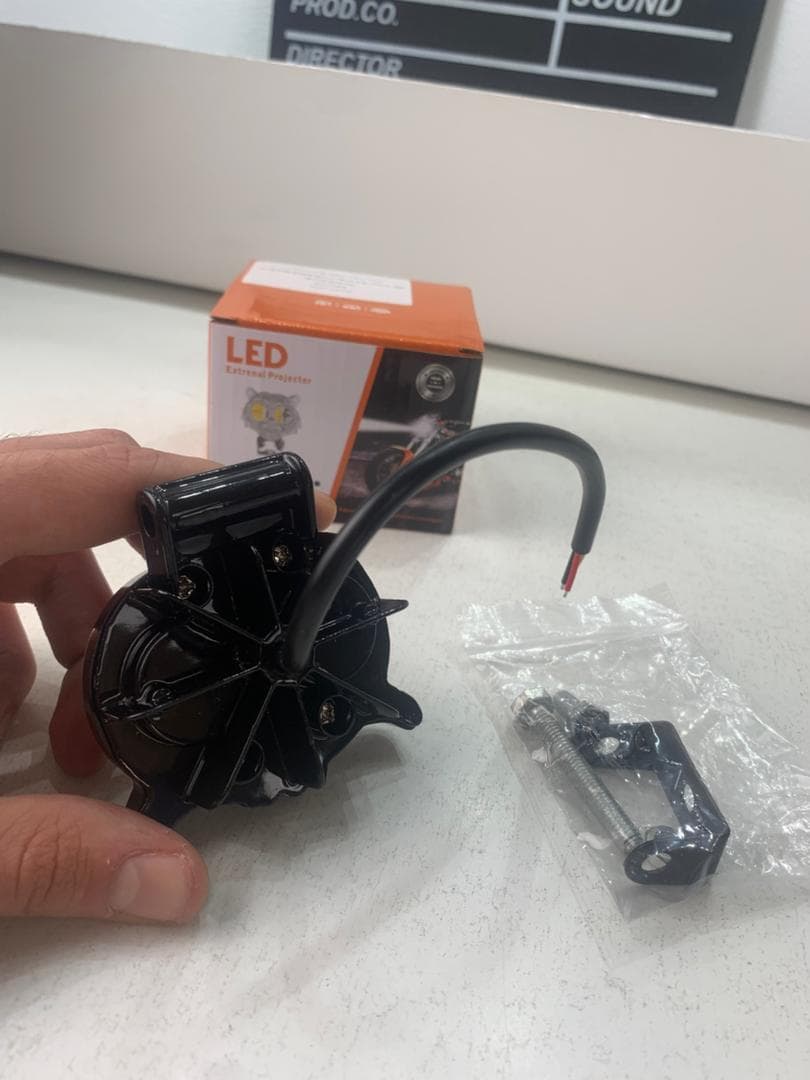Lumière de hibou antibrouillard LED pour la moto 1Pcs – مصباح دراجات نارية عالي السطوع - Accessoires Auto/Moto - صورة حقيقية 9