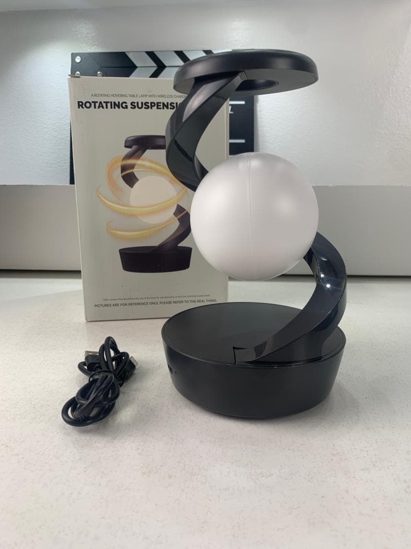 Lampe de Chevet en Spirale Design Moderne Lumière RGB – مصباح لاسلكي بأضواء متغيرة - Électronique - صورة حقيقية 8