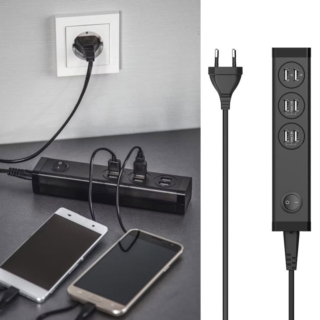 Uniross Station de charge Multi-appareils 6 ports USB A – مقبس طاقة متعدد المنافذ - Électronique - صورة 1