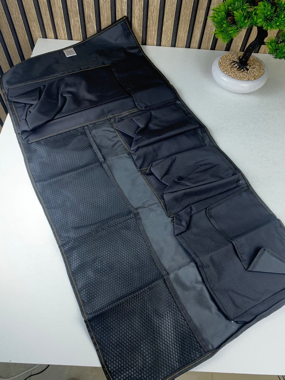Organiseur de coffre grande capacité multi-poches pour banquette arrière – منظم أغراض صندوق السيارة - Accessoires Auto/Moto - صورة حقيقية 7