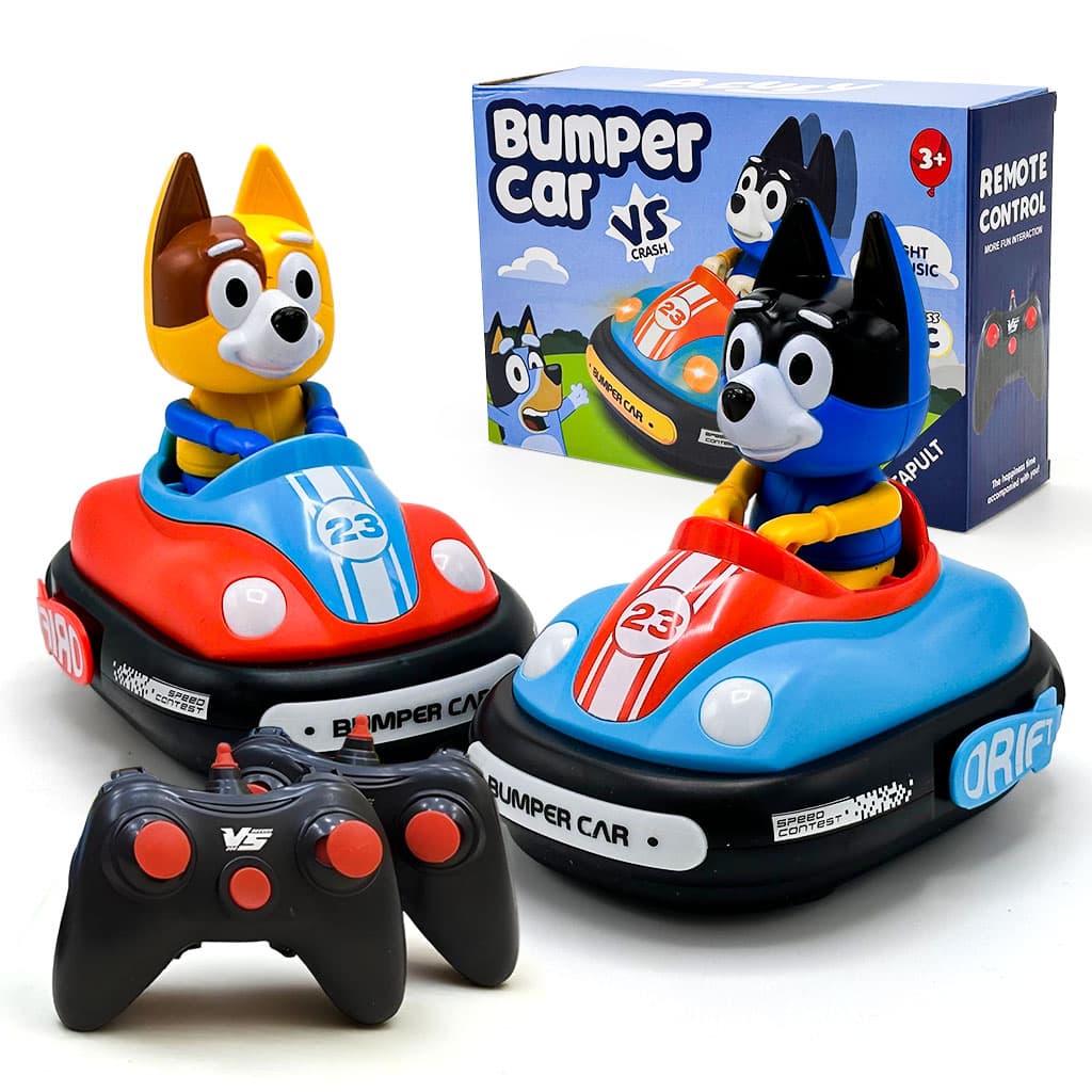 Voiture Télécommandée Crash Bumper Rechargeable 2Pcs pour Enfants – لعبة سيارات اللاسلكية للأطفال - Jouet & Gaming - صورة 1