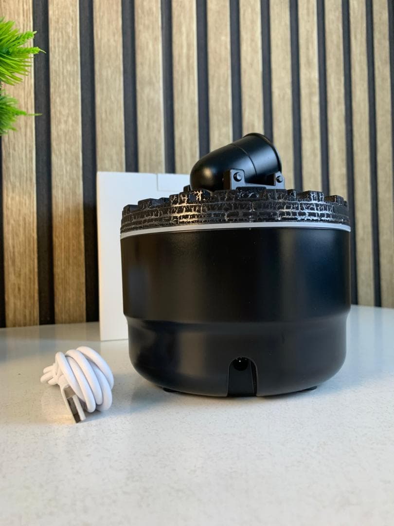 Humidificateur d’arôme à canon avec lumières LED colorées – معطر جو يضفي ديكور رائع في منزلك - Décoration - صورة حقيقية 10