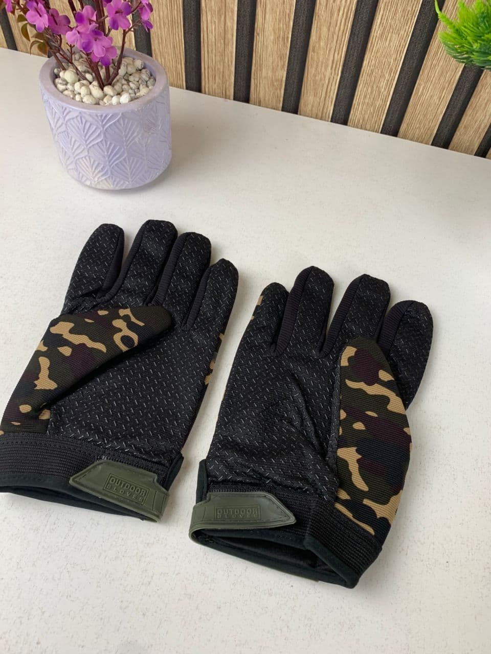 Gants Anti-dérapants pour moto avec conception d’amortissement – قفازات بخاصية اللمس وتصميم ممتص للصدمات - Accessoires Auto/Moto - صورة حقيقية 8