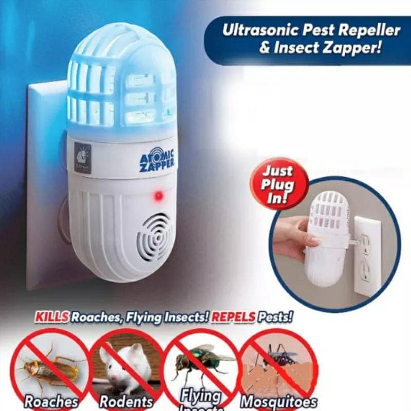 Répulsif antiparasitaire ultrasonique 2en1 et zapper d’insectes - Maison - صورة 2