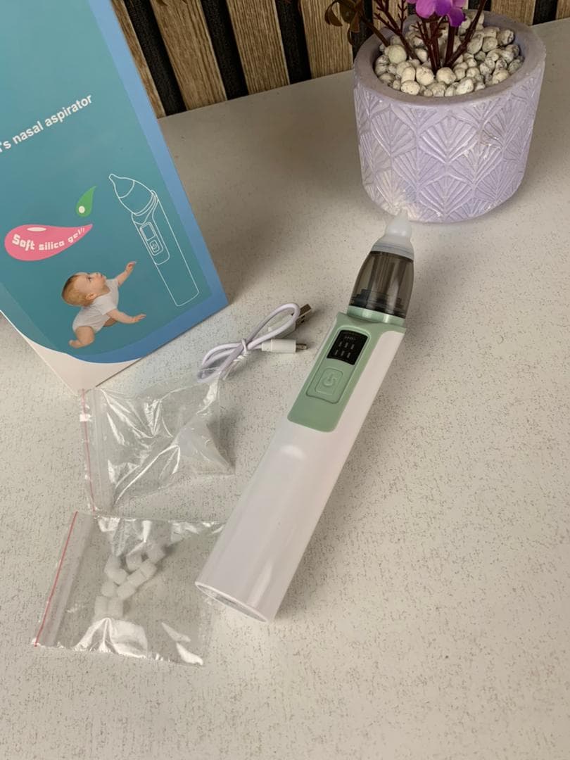 Aspirateur Nasal Électrique pour Bébé Adapté aux Nourrissons et Nouveau-nés – جهاز شفط للرضع - Maternité - صورة حقيقية 9