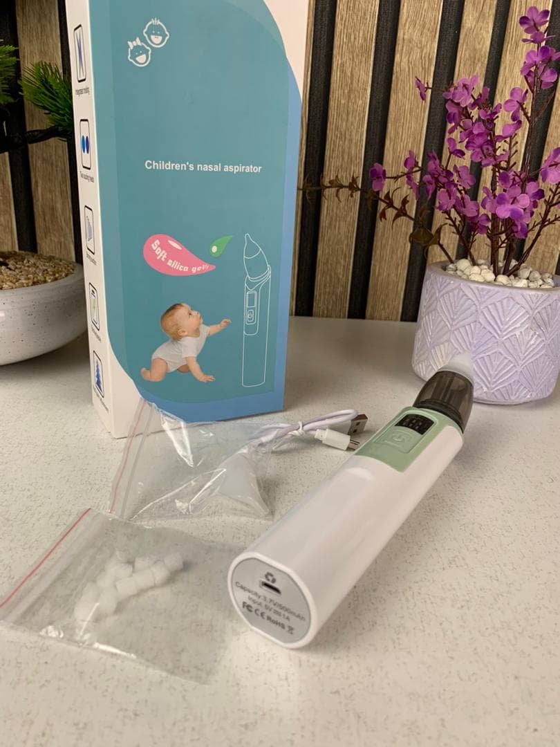 Aspirateur Nasal Électrique pour Bébé Adapté aux Nourrissons et Nouveau-nés – جهاز شفط للرضع - Maternité - صورة حقيقية 10