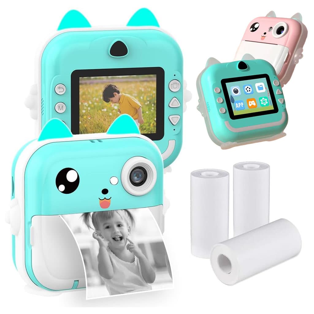 Appareil Photo Numérique HD pour Enfants avec Imprimante Thermique – كاميرة أطفال وصابعة صور فورية - Jouet & Gaming - صورة 1