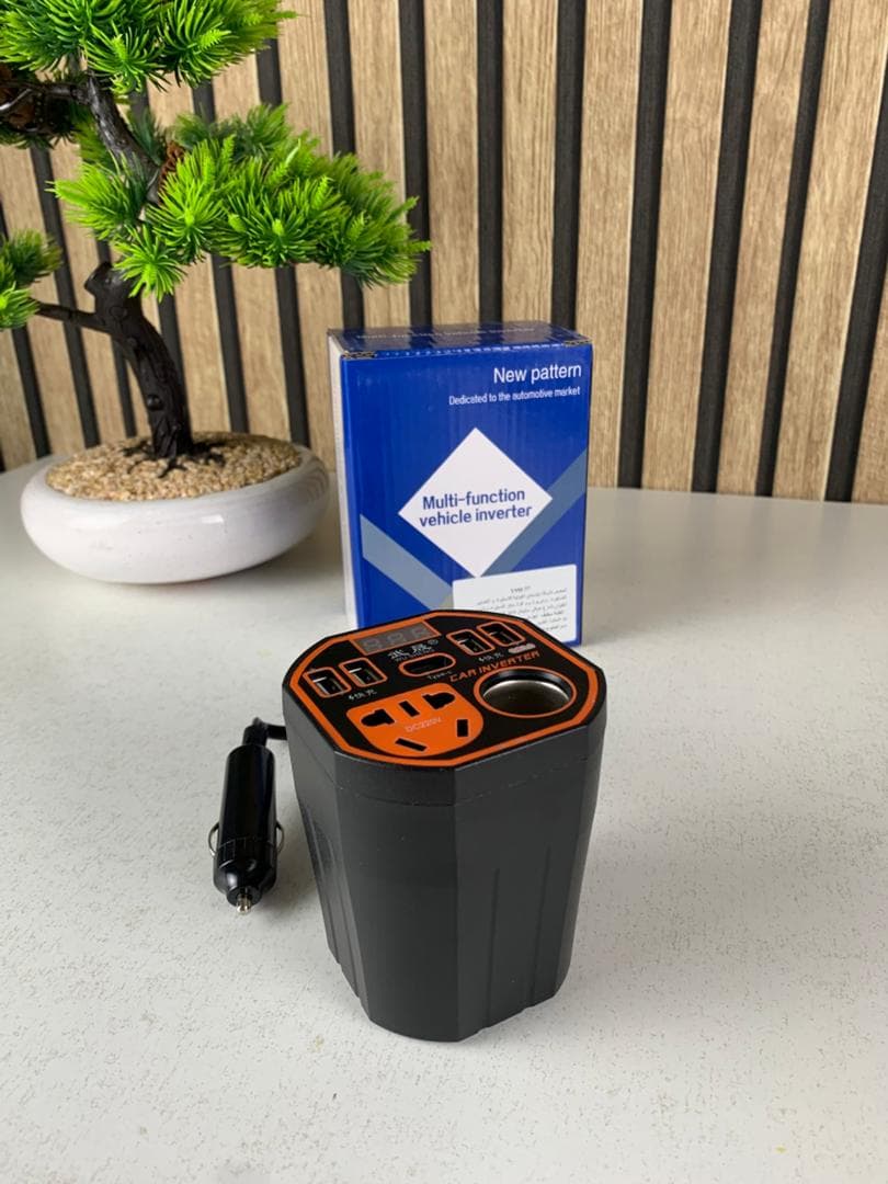 Convertisseur de Puissance pour Voiture 12V/24V vers DC220V Charge Rapide – محول التيار الكهربائي في السيارة - Accessoires Auto/Moto - صورة حقيقية 7