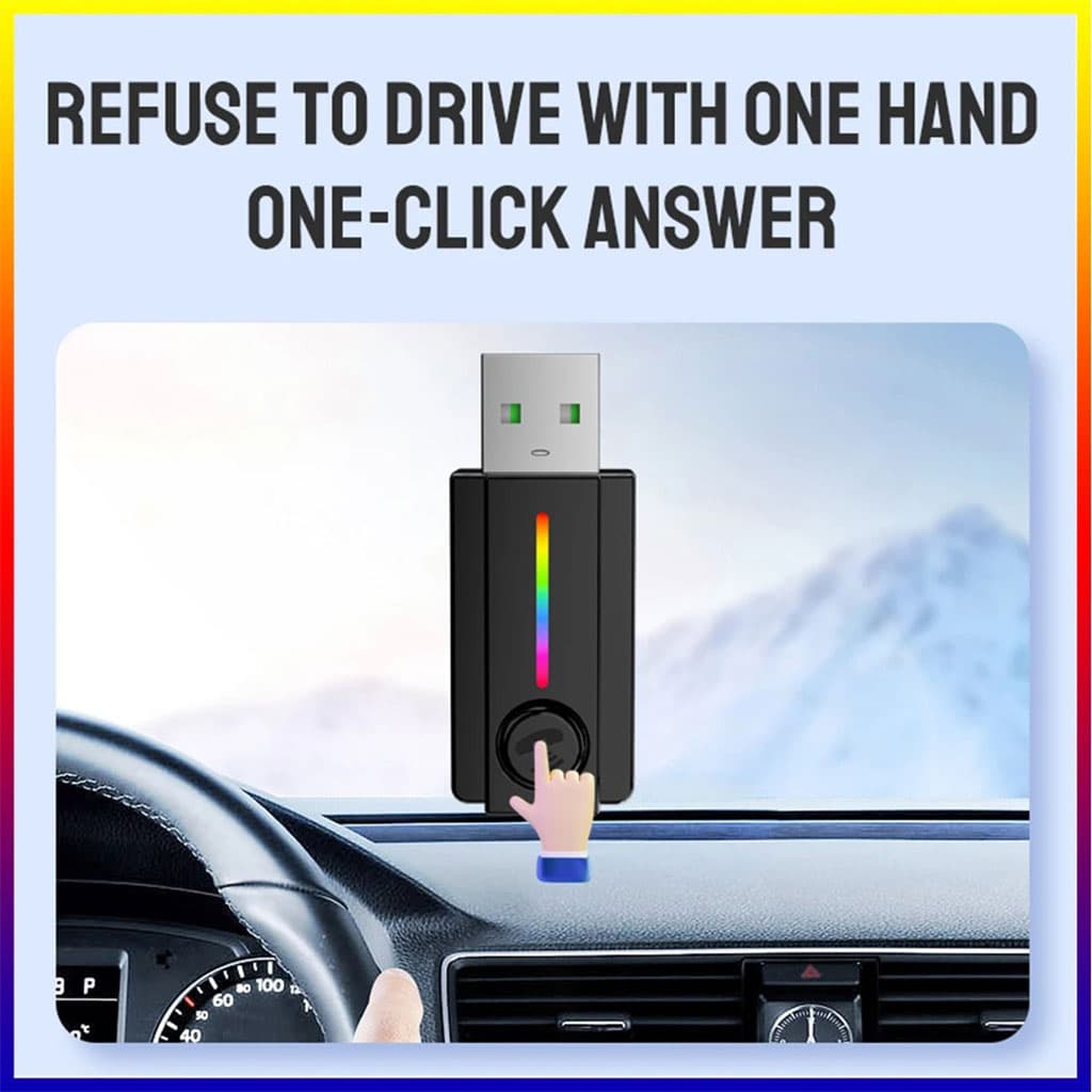 Récepteur Bluetooth pour voiture avec câble auxiliar – جهاز بلوتوث للسيارات - Accessoires Auto/Moto - صورة 2