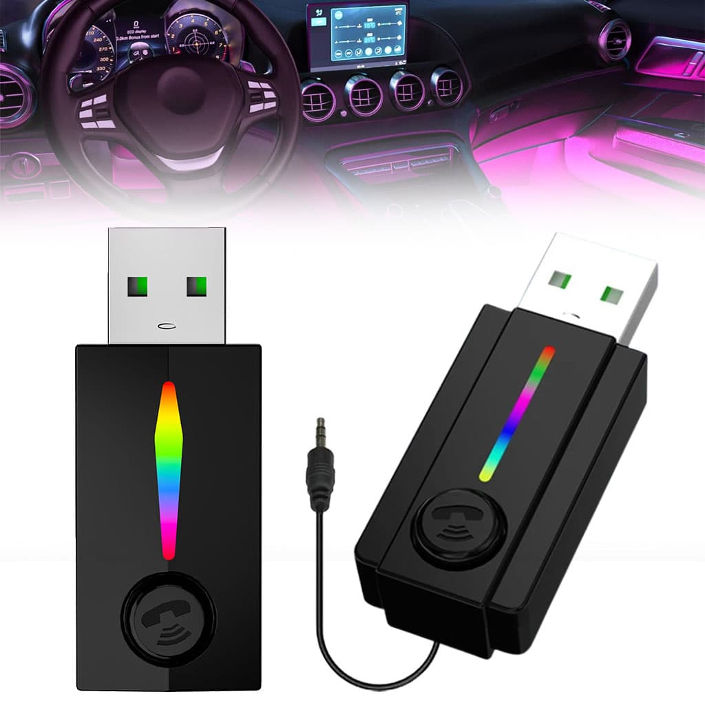 Récepteur Bluetooth pour voiture avec câble auxiliar – جهاز بلوتوث للسيارات - Accessoires Auto/Moto - صورة 5