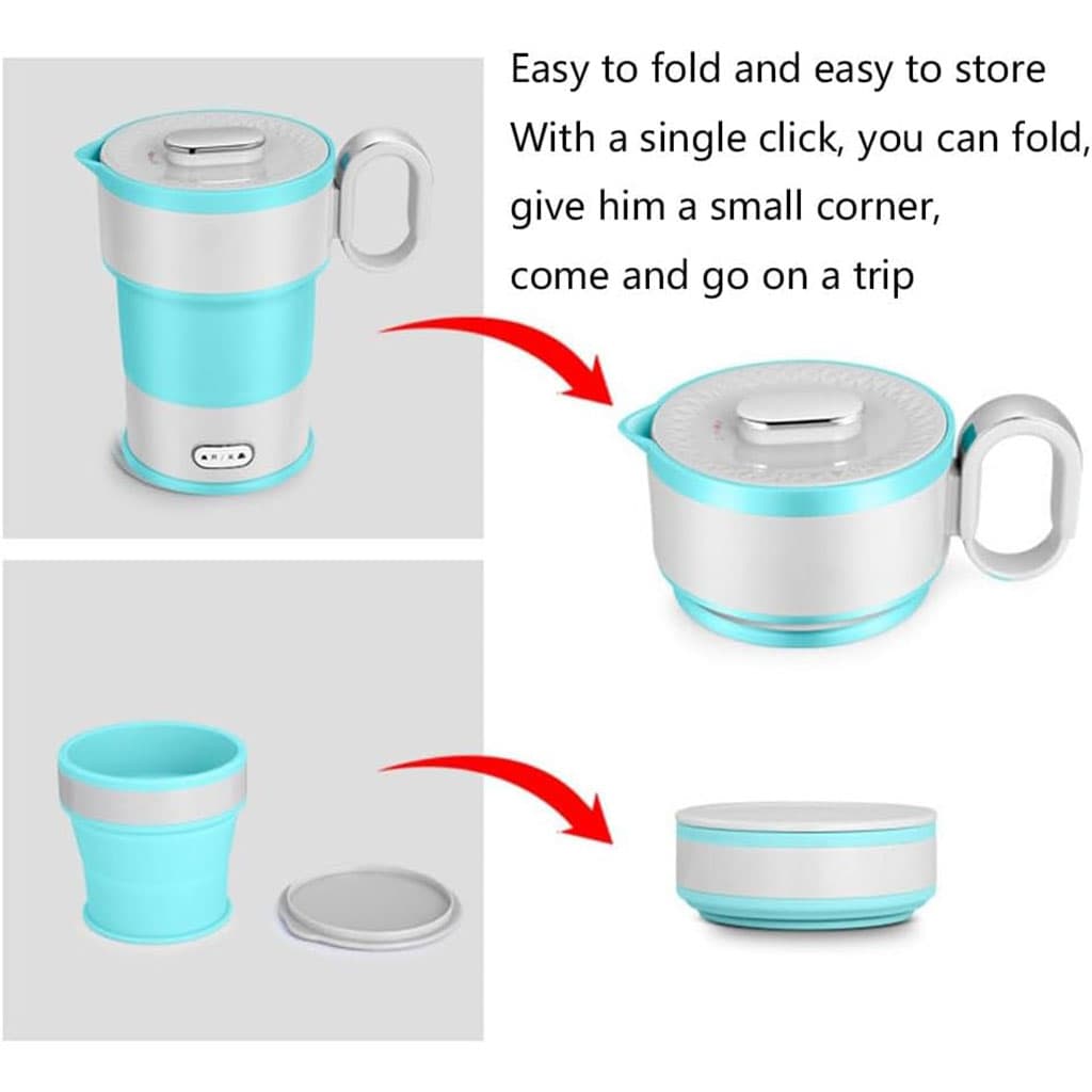 Bouilloire Électrique Pliable en Silicone Alimentaire avec Gobelet Pliable – غلاية مياه قابلة للطي ومحمولة - Cuisine - صورة 7