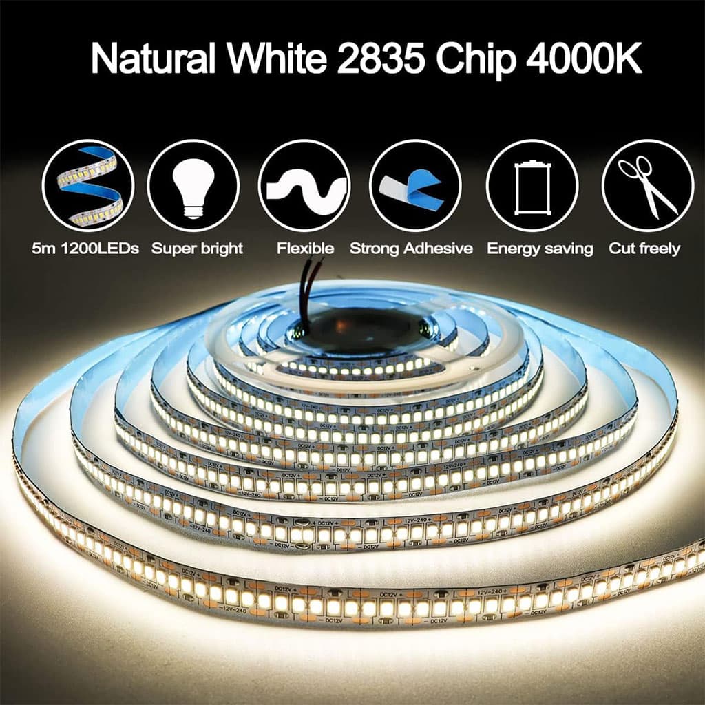 Bande LED lumineuse à détecteur de mouvement pour lit 4000K lumière blanc App Control - Électronique - صورة 3