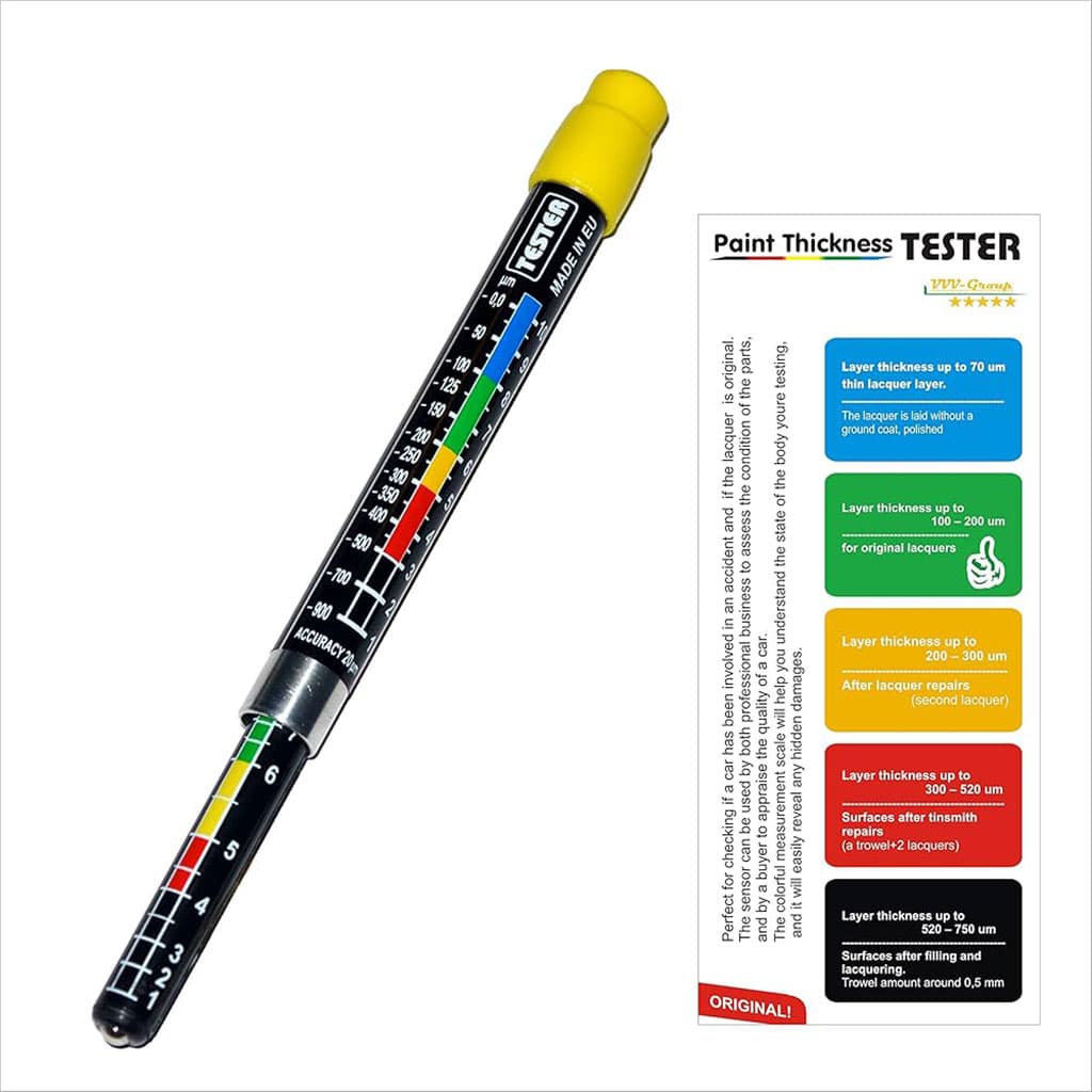 Testeur d’épaisseur de peinture avec échelle de pointe magnétique pour voitures - Accessoires Auto/Moto - صورة 4
